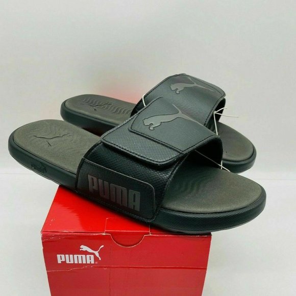 NEW PUMA Mens Starcat Tech Slide Sandals - Black main image 6